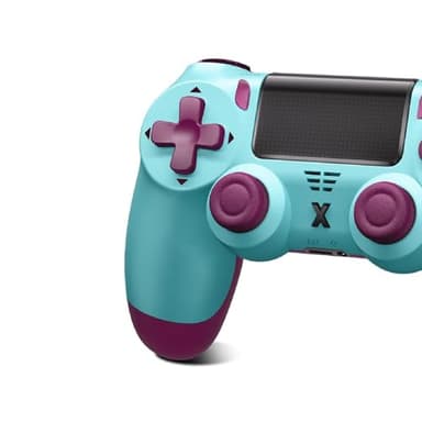 Glitfix Wireless Controller für PS-4, Controller Wireless für PS-4/Pro/Slim/PC, Bluetooth Gamepad Joystick mit Dual Vibration Touch Panel 3.5mm Audio Jack Six-Axis