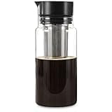 Xavax Cold Brew Kaffeebereiter (kaltgebrüht, Tee und Kaffeemaschine 2in1,coffee machine und tea maker, Cold Brew Kaffee Flasche 1 l, Cold Brew Glas für iced coffee, tricolate brewer, coffee makers)