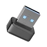 Byeaon Fast Login -Gerät, biometrischer USB -Scanner, Fingerabdruckzugriffstaste, kompatibel mit -Systemen, kompaktem und tragbarem Design, schwarz, für sichere PC