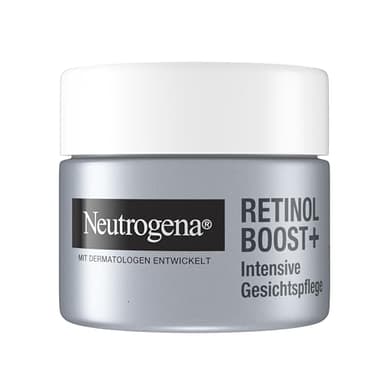 Neutrogena Retinol Boost+ Intensive Gesichtspflege50ml parfümfreie Gesichtscreme mit Retinol, Myrtenblatt-Extrakt und Hyaluronsäure für glattere Haut, anti-aging, anti-falten