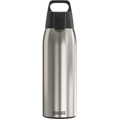 SIGG - Edelstahl Trinkflasche - Shield ONE Brushed - Für Kohlensäurehaltige Getränke Geeignet - Auslaufsicher - Federleicht - BPA-frei - Outdoor & Fitness - 1L