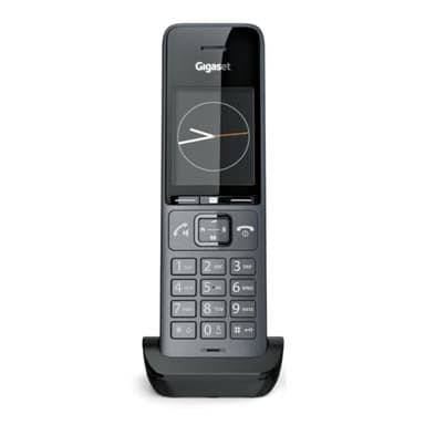 Gigaset COMFORT 520HX – DECT-Mobilteil mit Ladeschale – Schnurloses Telefon für Router und DECT-Basis, titanium-schwarz [Kompatibel in DE, IT, FR, NL, BE, CHE, AUT] [Ohne Basis]