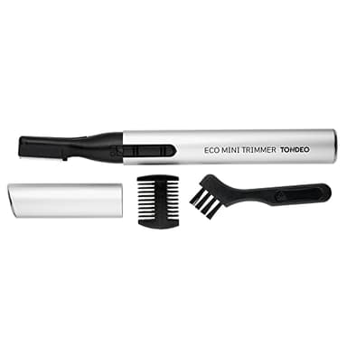 TONDEO Haarschneidemaschine ECO MINI TRIMMER SILVER Augenbrauen Ohren- und Nasenhaare