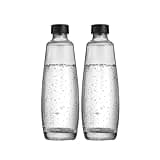 SodaStream 1L DUO Glasflasche | Spülmaschinenfest | Kompatibel für DUO und E-DUO | elegantes Design | 2er-Pack