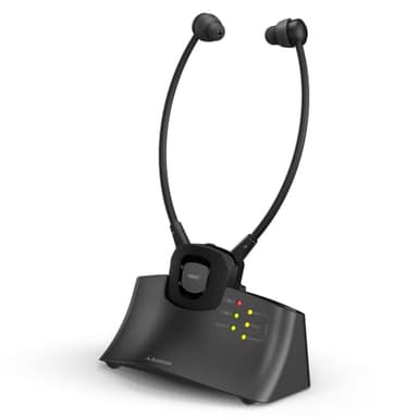 Avantree HT381 - Digitale Kabellose Kopfhörer für Fernseher mit HF-Sender, L/R-Balance-Lautstärkeregelung, TV-Ohrhörer für Senioren, Kompatibel mit Fernsehern mit Optischem oder AUX-Audioausgang