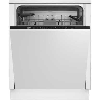 Beko BDIN16430 b300 Einbau-Geschirrspüler 60 cm vollintegriert, für 14 Maßgedecke, 3 Spülebenen, 5 Temperaturen, 6 Programme, halbe Beladung, automatische Türöffnung, MultiTab, Quick&Clean
