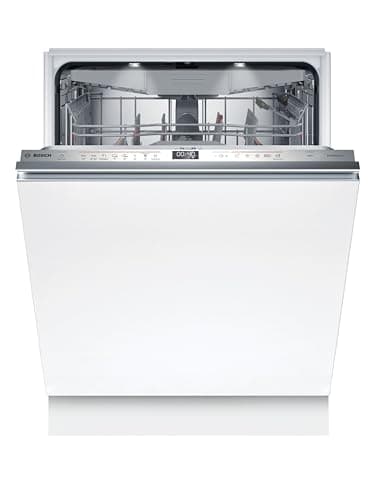 Bosch SMV6ZCX16E, Serie 6, vollintegrierter Geschirrspüler mit Besteckschublade, 60 cm, Intelligent Programm, Max Flex Körbe, Vario Schublade, Rackmatik, Home Connect