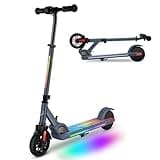 Caroma E Scooter Kinder von 8-14 Jahren, Max 17Km/h, 150W Motor, Faltbarer Elektro Scooter Kinder, Einstellbare Geschwindigkeit & Höhe, LED Display,Geschenk für Kinder und Jugendliche(Blau)