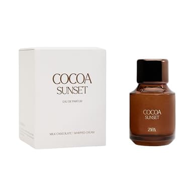Cocoa Sunset Parfüm Eau de Parfum 100ml – Gourmand Damenparfum mit Duft von Milchschokolade, Vanille & Schlagsahne – Süß, cremig & wohltuend – Eleganter Alltagsduft für jede Jahreszeit