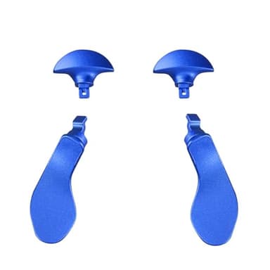 4 Stück Edge Controller-Paddles für PS5 DualSense Edge Controller Paddeln für PS5 Edge, Metall Rücken Knopf für PS5 Edge Controller,Blau