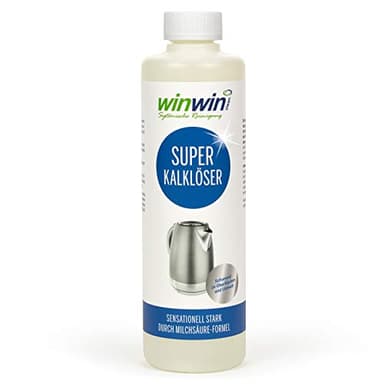 winwinCLEAN® Super Kalklöser Kalkentferner Extra Stark [500 ml] – Entkalker und Kalkreiniger Für Küche, Bad, Dusche, Küchengeräte – Antikalk Milchsäure-Formel | Ökologischer Kalklöser