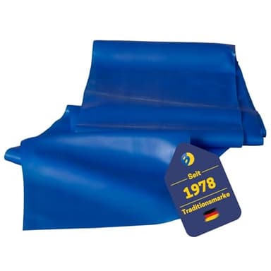 Best Sporting TPR-Gymnastikband I Hochelastischer Fitnessband in Stärke stark I 2 m I Farbe blau I Theraband I Sport Gummiband I Für Training zu Hause, Pilates und Yoga