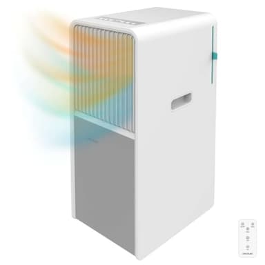 Cecotec - Mobile Klimageräte ForceClima 9450 Style Heating, 9000 BTU, Abdeckungsbereich 25 m2, Fernbedienung, Berührung, LED -Bildschirm, 5 Modi, 2 Geschwindigkeiten, Wärmepumpe, Timer