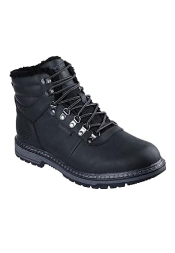 Skechers Herren Corado Memphis Wanderstiefel, Schwarzes Synthetik-Mesh, 43 EU