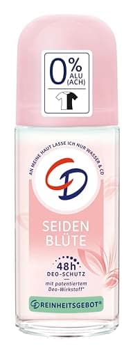 CD Deo Roll-On 'Seidenblüte' 1 x 50 ml, Deodorant ohne Aluminiumsalze, langanhaltender Schutz für 48 h, veganes Hautpflegeprodukt, für empfindliche Haut geeignet