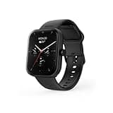 Hama Smartwatch (Farbdisplay 1,65“, Telefonfunktion, Whatsapp, E-Mails etc., Sprachassistent, wasserdicht, Fitnesstracker mit 100 Sportarten + Herzfrequenz, Blutsauerstoff, Kalorien etc.) schwarz