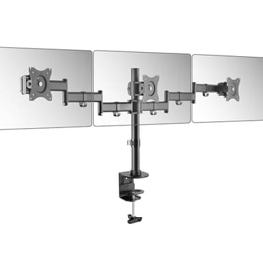 RICOO Monitor Halterung 3-er Monitore Monitorhalterung Triple Arme für 13-27 Zoll Computermonitore Bildschirmhalterung TS5911 PC Monitor-Arm Bildschirm Stand Tischhalterung Halter Monitorhalter