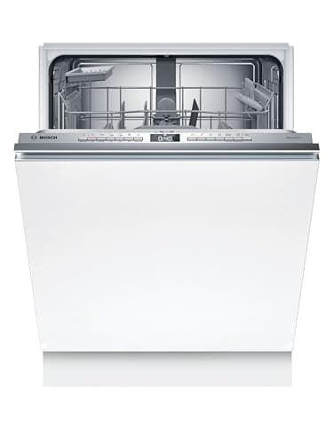 Bosch SBV4EAX28E, Serie 4, Smarter XXL-Geschirrspüler Vollintegriert 60 cm, Besteckkorb, Spülmaschine Made in Germany, besonders Leise, Extra Trocknen, Programmassistent, schneller sauberes Geschirr
