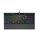 CORSAIR K70 RGB PRO Mechanische Kabelgebundene Gaming-Tastatur – Cherry MX Red Linear-Schalter, SOCD, PBT Double-Shot Tastenkappen, 8000Hz Hyper-Polling, NKRO, Turnier Schalter, QWERTZ DE – Schwarz