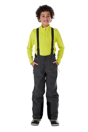 killtec Jungen Funktionshose/Skihose mit abzippbarem Latz KSW 79 BYS SKI PNTS, schwarz, 152, 37310-000