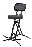 LIBEDOR Stehhilfe Stehhocker Stehsitz Sitz Sitzhilfe Stehstütze mit 6 cm ergonomischer Polster bis 130 kg belastbar schwarz NEUHEIT