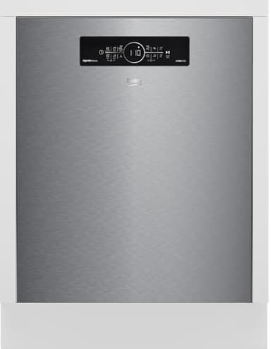 Beko BDDN36561XP Geschirrspüler 60 cm, unterfähig, für 15 Maßgedecke, 5 Programme, 6 Zusatzfunktionen, 3 Spülebenen, PowerIntense, SilentWash, SelfDry, Programm für halbe Beladung, edelstahl