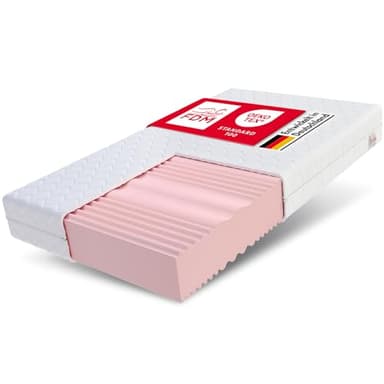 FDM Matratze 180x200 cm Härtegrad H3 H4 Höhe 24 cm Kaltschaummatratze Doppelseitige Rollmatratze HR-Schaum 7 Komfortzonen mit Hypoallergenem Waschbarem Jersey Bezug Oeko-Tex Verdura MAX Plus