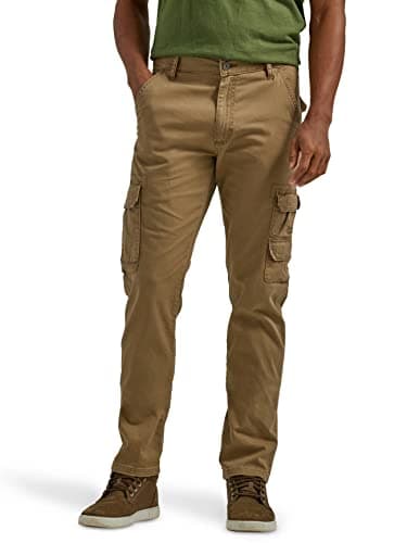 Wrangler Authentics Herren Regular Tapered Cargo Hose, Teakholz, 38W / 32L