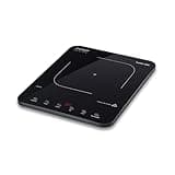 CASO ProSlim 2000 - Mobiles Induktionskochfeld, 2000W, Induktionskochplatte 10 Leistungs- & Temperaturstufen, Touch, LED-Anzeige, Kochplatte Auto-Topferkennung, Timer, Überhitzungsschutz