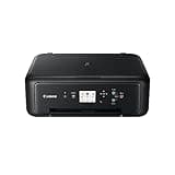 Canon PIXMA TS5150 Drucker Farbtintenstrahl Multifunktionsgerät DIN A4 (Scanner, Kopierer, Farbdisplay, 4.800 x 1.200 dpi, USB, WLAN, Duplexdruck, 2 Papierzuführungen) schwarz