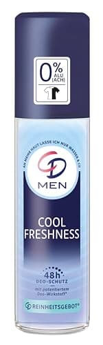 CD MEN Deo Zerstäuber Cool Freshness | 75 ml | Deodorant ohne Aluminiumsalze | frischer Duft | 24 h langanhaltender Schutz | für empfindliche Haut geeignet | vegane Körperpflege