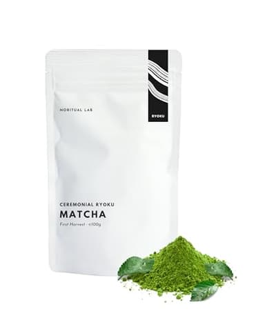 Ceremonial Matcha Ryoku - Reines Grüntee-Pulver aus Japan - Original Japanischer Tee der Ersten Ernte - 100% Natürlich & Laborgeprüft - 100g