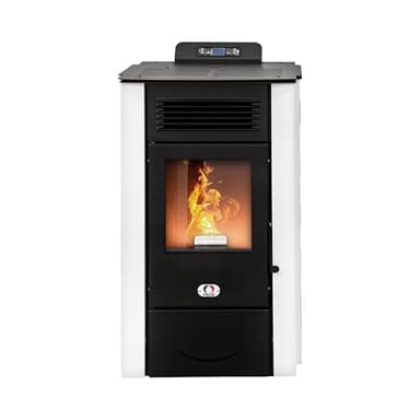 STUFE A PELLET ITALIA Colorado 15 KW | Pelletöfen Effizienz 92% Heizt 140m² Autonomie 15 Std. Programmierbar 5 Geschwindigkeiten und Leistungsstufen 24 Monate Garantie Weiß