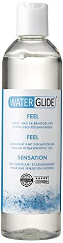 EIS Gleitgel Waterglide Feel, Gleitmittel auf Wasserbasis mit Langzeitwirkung, Intimgel für gefühlsechtes Empfinden, transparent, 300 ml
