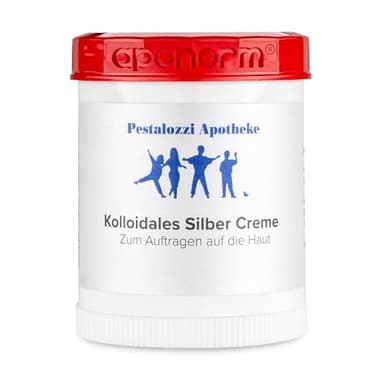Pestalozzi Apotheke Kolloidales Silber Creme (50 g) aus Apotheken-Herstellung - hochwertige Qualität - bewährte Originalrezeptur Silbercreme Pestalozzi-Apotheke
