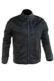 Aksah Fashion Herren Slim Fit Jack Reacher Never Go Back Motorrad Biker Tom Cruise Lederjacke, Schwarz , M