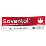 Soventol HydroCortisonACETAT 0,5% Cremogel 15 g bei Sonnenbrand, Hautentzündungen & Juckreiz - kühlt sanft & schnell die Haut - entzündungshemmend