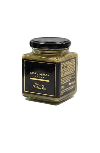 SCAVI & RAY italienische Pistaziencreme 190 g – Crema di Pistacchio mit intensivem Aroma, ideal als Brotaufstrich & Dessert-Topping – perfekt für Dubai-Schokolade