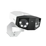 Reolink 16MP UHD Dual-Objektiv PoE Überwachungskamera außen mit 180° Panoramaansicht, Bewegungsspur, Farb-Nachtsicht, Personen-/Fahrzeug-/Tiererkennung, 2-Wege-Audio, 24/7 Aufzeichnung, Duo 3 PoE