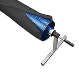 Uposao Pool Planenaufroller Abdeckung,490*96cm Schwimmbadrolle Aufrollvorrichtung Mit Klettverschluss Kordelzug Schwimmbadabdeckung wasserdichte Poolabdeckungen Schutzplane Abdeckhaube Aufrollsystem