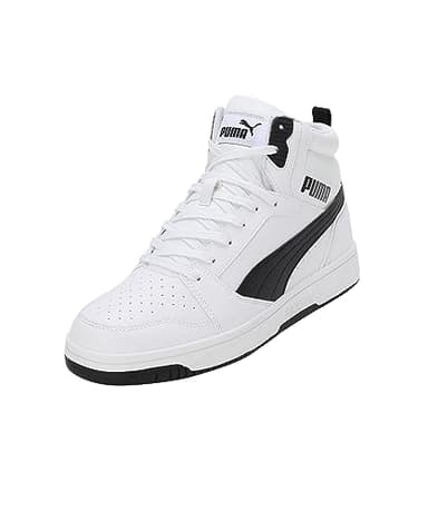 PUMA Unisex Rebound V6 Turnschuhe, Puma White Puma Black, 44.5 EU