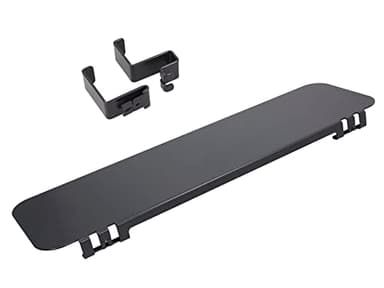 Yaasa Privacy Wall Accessory Kit, Haken und Ablage für Tischtrennwand, Aufbewahrung von Kopfhörern, Jacke und Tasche an der Schreibtisch-Trennwand, Stahlblech Grau