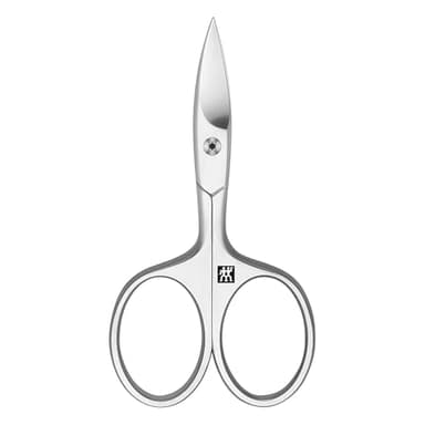 ZWILLING Nagelschere (Scharfe, leicht gebogene Schneide mit Mikrozahnung, Hypoallergen, für Finger- und Fußnägel), Premium, Silber, 90 mm