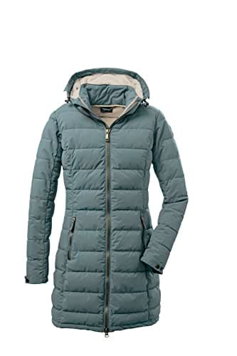 Killtec Damen Gw 13 Wmn Qltd Prk Funktionsparka/Steppparka Mit Abzippbarer Kapuze, Aquaverde, 38 EU