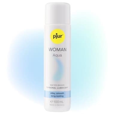 pjur WOMAN Aqua - Gleitgel auf Wasserbasis - spendet Feuchtigkeit & pflegt - ph-optimiert - Sanft zur Haut (100ml)