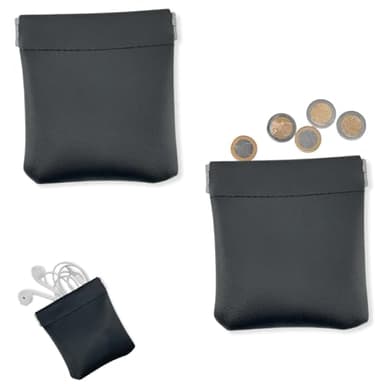 2 PCS Set Mini Geldbeutel aus PU-Leder – Schlüsseltasche & Münzetui für Herren, Kompakt & Langlebig – Ideal für Münzen, Schlüssel, Kopfhörer – mit Schnappverschluss