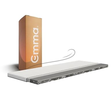 Emma Premium Topper 140x200 cm, Matratzentopper mit Atmungsaktivem & Klimaregulierendem Bezug, 9 cm Höhe, Waschbar bei 40°C, Premium-Originalcover, 100% Polyester, Reißverschluss