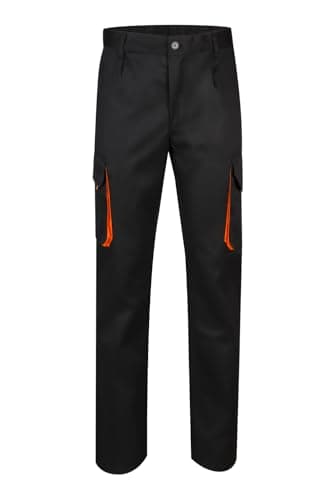 Velilla 103004 - Mehrtaschenhose (Größe 42) Farbe schwarz und orange