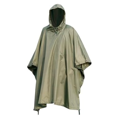 Mil-Tec Regenponcho Unisex • US Poncho aus reißfestem Ripstop Material • Mehrzweck Regenponcho Herren & Damen • Wasserdicht & extra lang • Als Outdoor Regenjacke, Regencape, Nässeschutz, Regenmantel