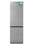 Heinrich´s Kühlgefrierkombination 269 Liter, Kühlvolumen 198L, Gefrierfach 71L,LED Beleuchtung,Kühlschrank Türanschlag wechselbar, leise 39dB,große Tiefkühlboxen, 7 Temperaturstufen, (inox)